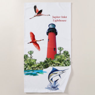 Serviette De Plage Phare d'admission de Jupiter