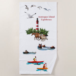 Serviette De Plage Phare d'Asateague