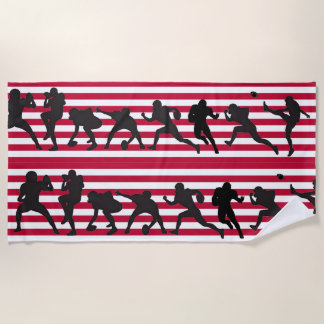 Serviette De Plage Photo de football américain pour Beach Towel