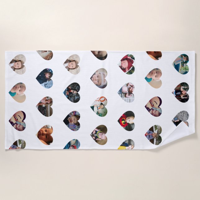 Serviette de plage photo personnalisée (Devant)