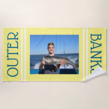 Serviette de plage photo personnalisée - cadeau pe