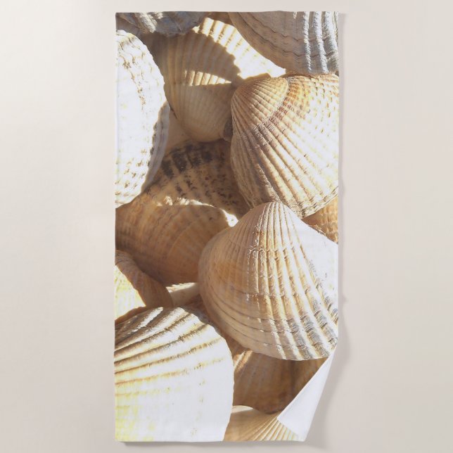 Serviette De Plage Photographie de la plage de Sea Shells (Devant)