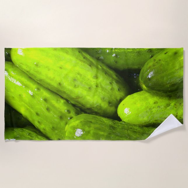 Serviette De Plage Pickles Love Green Pickles (Devant)