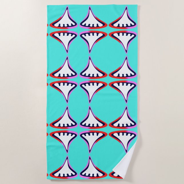 Serviette de plage pieds nus (Devant)
