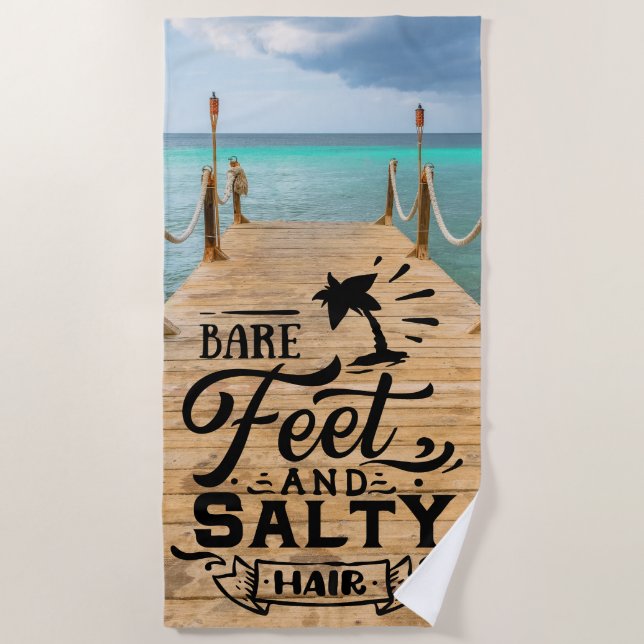 Serviette De Plage Pieds nus (Devant)