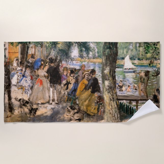Serviette De Plage Pierre-Auguste Renoir - Baignade sur la Seine (Devant)
