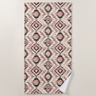 Serviette De Plage Pink Brown Cowgirl Southwestern Tribal