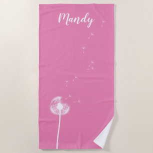 Serviette de plage Pink Personnalisable