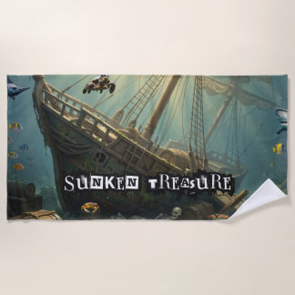 Serviette De Plage Pirates et navires