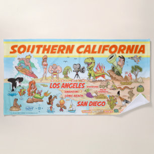 Serviette De Plage Plage de Californie du Sud