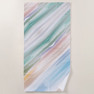Serviette De Plage Plage de sable Vagues océaniques Coucher de soleil