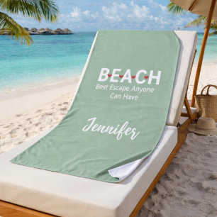 Serviette De Plage Plage Meilleure Évasion N'Importe Qui Peut Avoir S