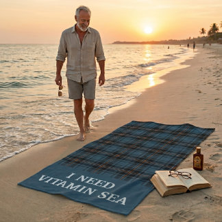 Serviette De Plage Plaids personnalisés Cadeaux de retraite de plage