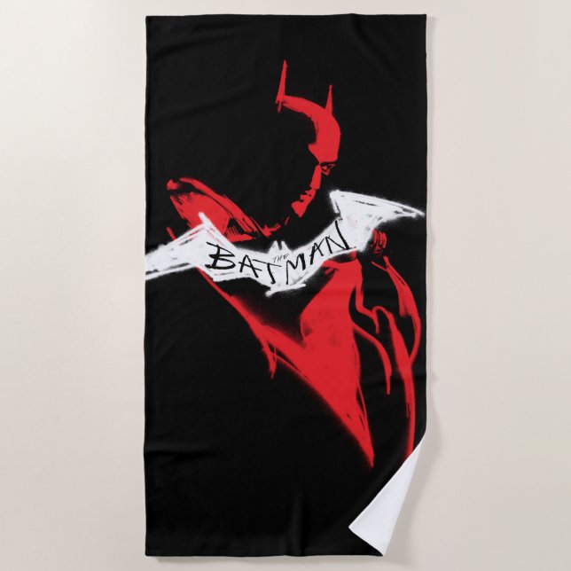 Serviette De Plage Plan de Batman Spraypaint (Devant)