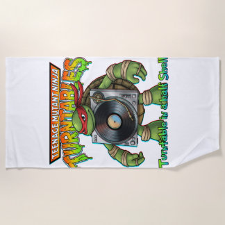Serviette De Plage platine tournante ninja de l'adolescence mutante
