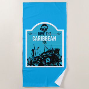 Serviette De Plage Plongée par naufrage Caraïbes