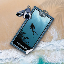 Serviette De Plage Plongée sous-marine Mer Bleue