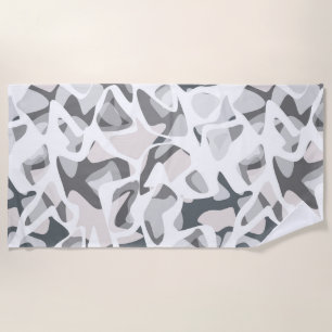 Serviette De Plage Points gris clair motif Abstrait tacheté