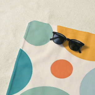 Serviette De Plage Pois coloré