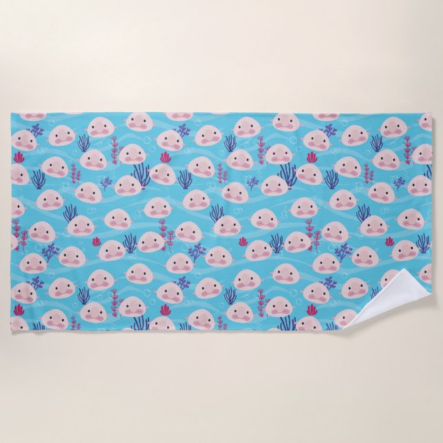 Serviette De Plage Poisson de lard (Devant)
