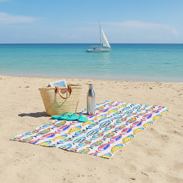 Serviette De Plage Poisson fantaisie