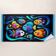 Poisson Tropical Moderne Personnalisable