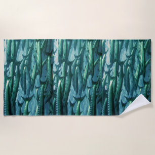 Serviette De Plage Poissons Camo de barracuda