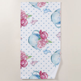 Serviette De Plage poitrine de la bouilloire à eau