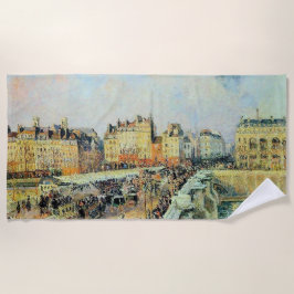 Serviette De Plage Pont Neuf, Après-midi, Sunlight Camille Pissarro