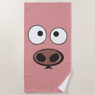 Serviette De Plage Porc drôle