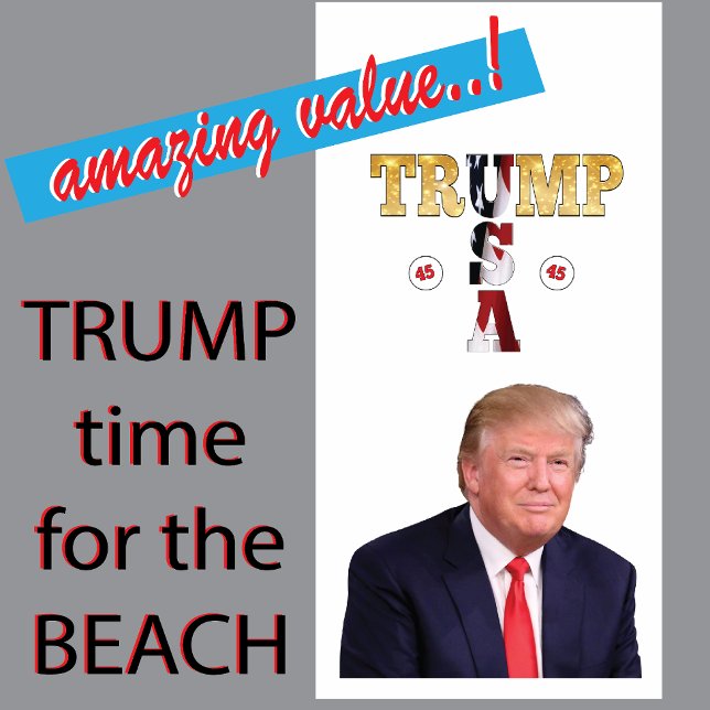 Serviette De Plage Portrait présidentiel de Trump (Créateur téléchargé)