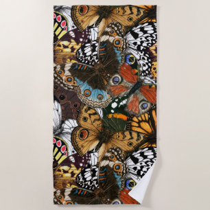Serviette De Plage Poster de animal. Ailes papillons.