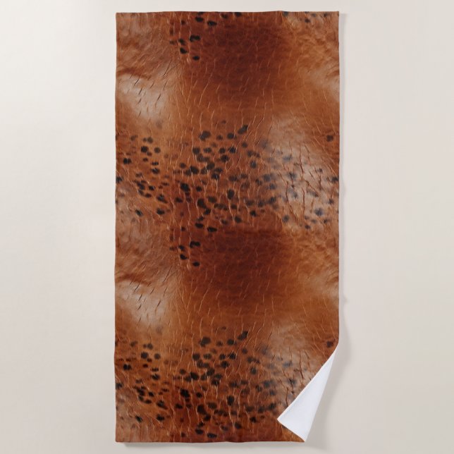 Serviette De Plage Poster de animal Brown (Devant)