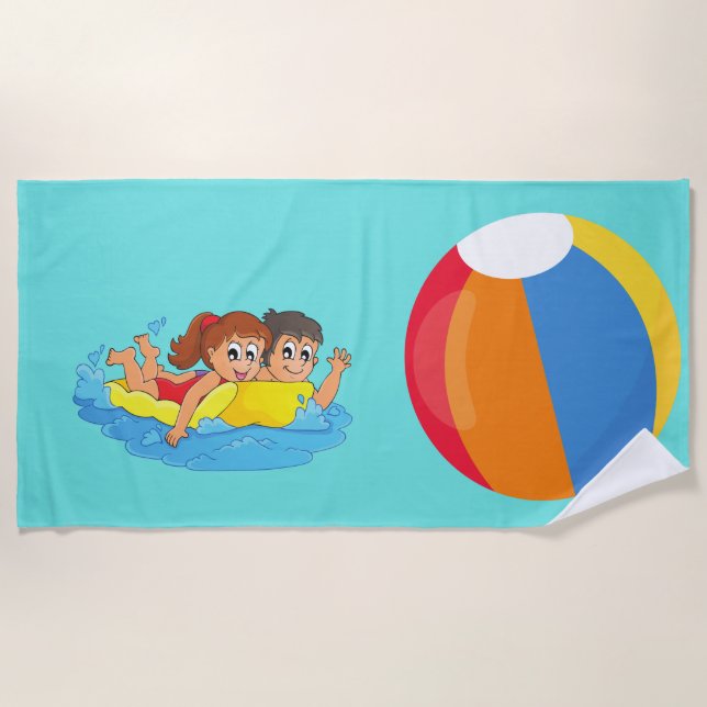 Serviette de plage pour enfants (Devant)
