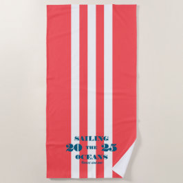 Serviette de plage pour fête nautique