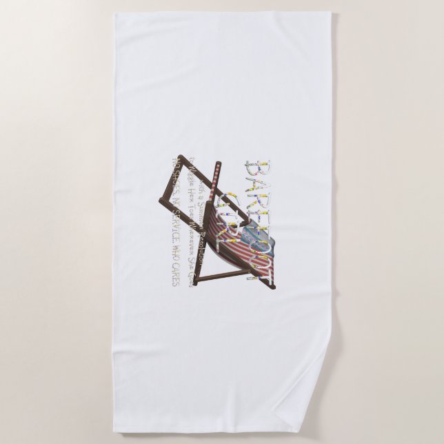 serviette de plage pour filles pieds nus (Devant)