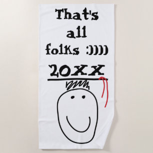 Serviette de plage pour les diplômés