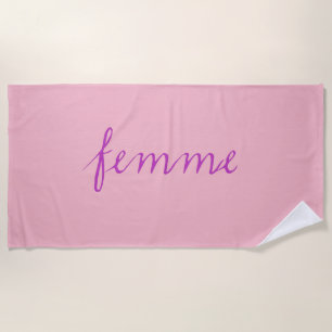 Serviette de plage pour lune de miel femme