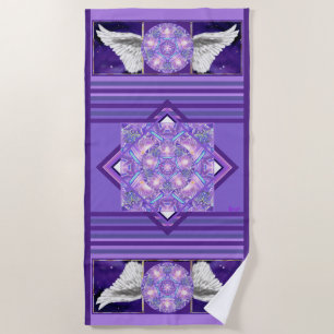Serviette De Plage Pourpre W1