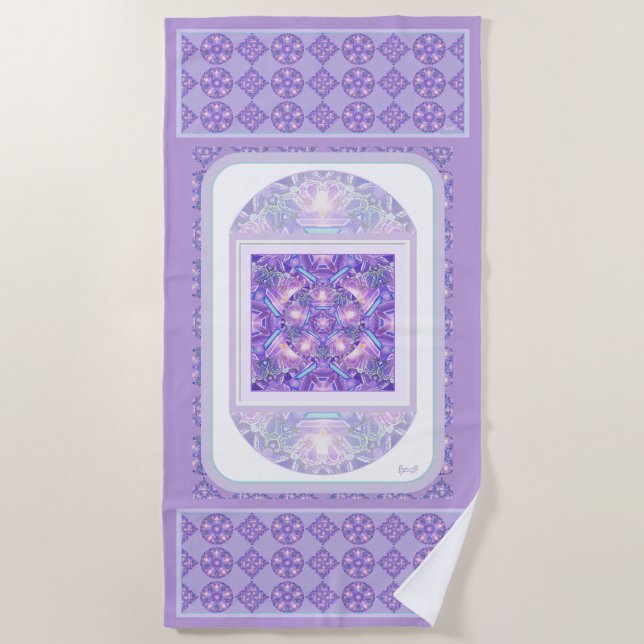 Serviette De Plage Pourpre W1 (Devant)