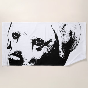 Serviette De Plage Présence en monochrome
