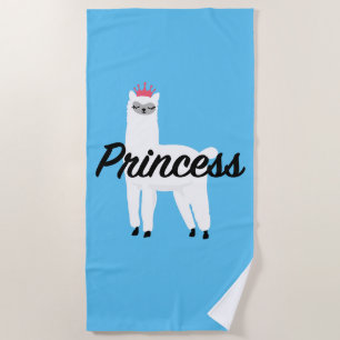 Serviette De Plage Princess Lama Design - T-shirt Girls Jersey