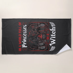 Serviette De Plage Princesses Soyez Sorcière Halloween Château Chaudr