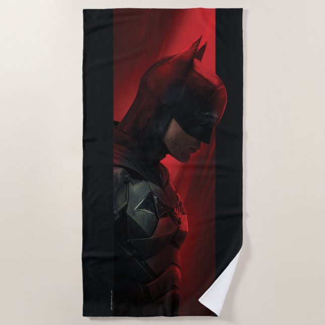 Serviette De Plage Profil Batman Red Bar (Devant)