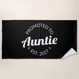 Serviette De Plage Promue Tatie Est 2027 Nouvelle Tante I