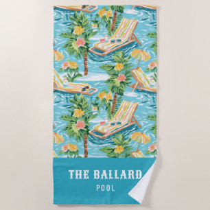 Serviette De Plage Pry Beach Lounger   Pool