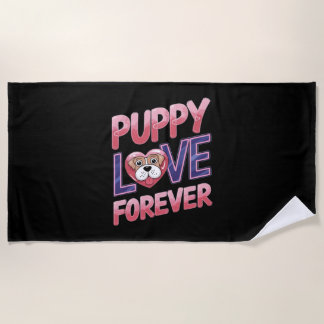 Serviette De Plage Puppy Love Forever Chien