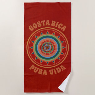 Serviette De Plage Pura Vida Costa Rica