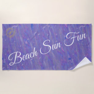 Serviette De Plage Purple moderne