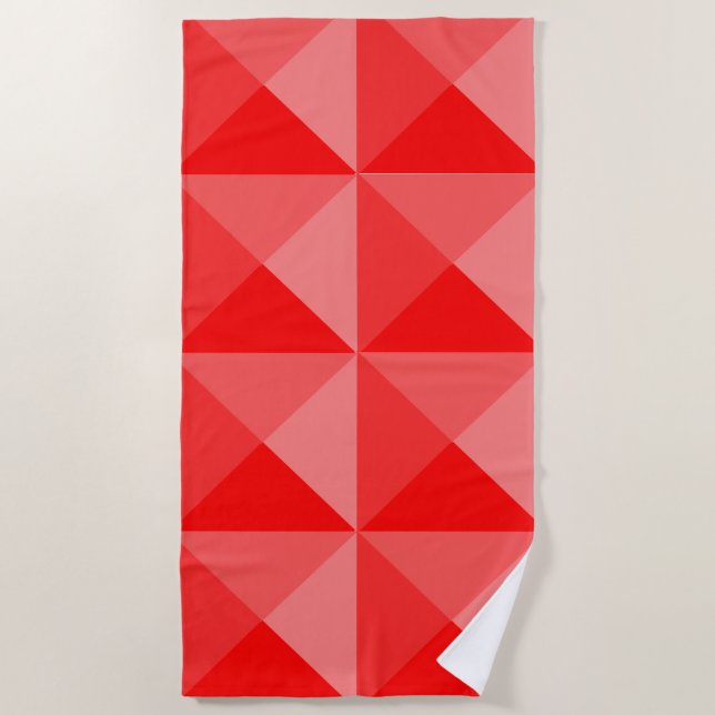 Serviette De Plage Pyramides rouges (Devant)